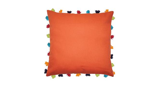 Boone Orange Modern 20x20 Inches Cotton Cushion Cover -Set of 3 (Orange, 51 x 51 cm  (20" X 20") Cushion Size) by Urban Ladder - Cross View Design 1 - 484065