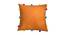 Khaleesi Orange Modern 12x12 Inches Cotton Cushion Cover -Set of 3 (Orange, 30 x 30 cm  (12" X 12") Cushion Size) by Urban Ladder - Cross View Design 1 - 484070