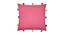 Dashiell  Pink Modern 12x12 Inches Cotton Cushion Cover (Pink, 30 x 30 cm  (12" X 12") Cushion Size) by Urban Ladder - Front View Design 1 - 484083