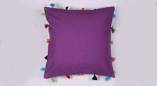 Dexter Purple Modern 12x12 Inches Cotton Cushion Cover (Purple, 30 x 30 cm  (12" X 12") Cushion Size) by Urban Ladder - Front View Design 1 - 484084