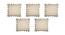 Wolfred Beige Modern 18x18 Inches Cotton Cushion Cover -Set of 5 (Beige, 46 x 46 cm  (18" X 18") Cushion Size) by Urban Ladder - Front View Design 1 - 484093