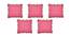 Milana Pink Modern 24x24Inches Cotton Cushion Cover - Set of 5 (Pink, 61 x 61 cm  (24" X 24") Cushion Size) by Urban Ladder - Front View Design 1 - 484098
