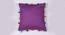 Dexter Purple Modern 12x12 Inches Cotton Cushion Cover (Purple, 30 x 30 cm  (12" X 12") Cushion Size) by Urban Ladder - Design 1 Side View - 484114