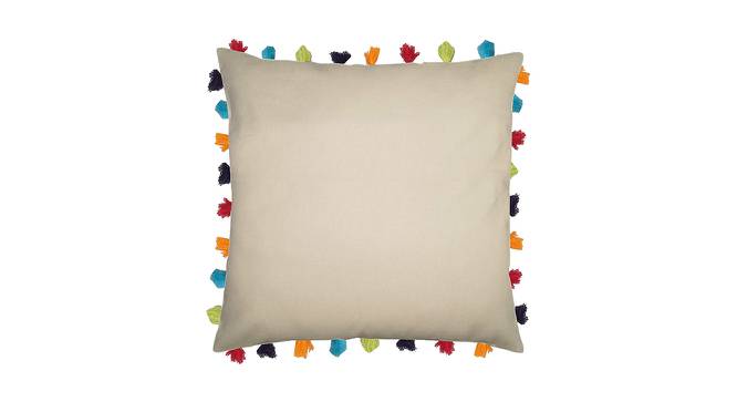 Oliver Beige Modern 24x24 Inches Cotton Cushion Cover (Beige, 61 x 61 cm  (24" X 24") Cushion Size) by Urban Ladder - Cross View Design 1 - 484165