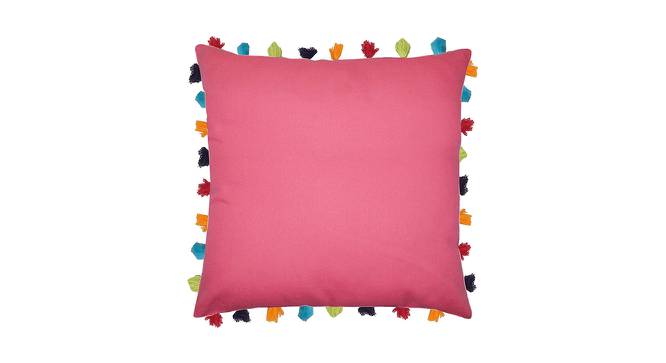 Edie Pink Modern 24x24 Inches Cotton Cushion Cover -Set of 3 (Pink, 61 x 61 cm  (24" X 24") Cushion Size) by Urban Ladder - Cross View Design 1 - 484168