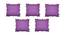 Rhett Purple Modern 12x12 Inches Cotton Cushion Cover - Set of 5 (Purple, 30 x 30 cm  (12" X 12") Cushion Size) by Urban Ladder - Front View Design 1 - 484186
