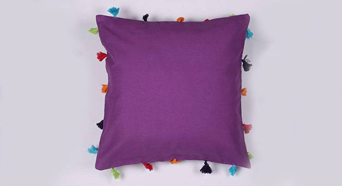 Bradford Purple Modern 18x18 Inches Cotton Cushion Cover (Purple, 46 x 46 cm  (18" X 18") Cushion Size) by Urban Ladder - Front View Design 1 - 484193