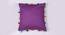 Bradford Purple Modern 18x18 Inches Cotton Cushion Cover (Purple, 46 x 46 cm  (18" X 18") Cushion Size) by Urban Ladder - Design 1 Side View - 484215