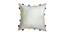 Anika White Modern 14x14 Inches Cotton Cushion Cover (White, 35 x 35 cm  (14" X 14") Cushion Size) by Urban Ladder - Cross View Design 1 - 484262