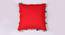 Baker Red Modern 14x14 Inches Cotton Cushion Cover (Red, 35 x 35 cm  (14" X 14") Cushion Size) by Urban Ladder - Front View Design 1 - 484279