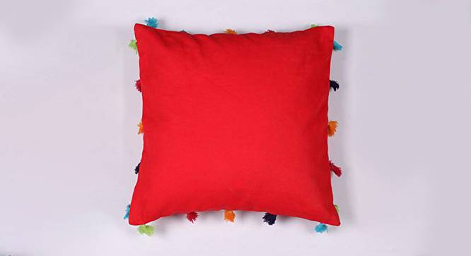 Ellis Red Modern 18x18 Inches Cotton Cushion Cover (Red, 46 x 46 cm  (18" X 18") Cushion Size) by Urban Ladder - Front View Design 1 - 484281