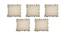 Don Beige Modern 20x20 Inches Cotton Cushion Cover - Set of 5 (Beige, 51 x 51 cm  (20" X 20") Cushion Size) by Urban Ladder - Front View Design 1 - 484286