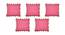 Glenn Pink Modern 20x20 Inches Cotton Cushion Cover - Set of 5 (Pink, 51 x 51 cm  (20" X 20") Cushion Size) by Urban Ladder - Front View Design 1 - 484287