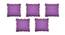Eileen Purple Modern 24x24Inches Cotton Cushion Cover - Set of 5 (Purple, 61 x 61 cm  (24" X 24") Cushion Size) by Urban Ladder - Front View Design 1 - 484289