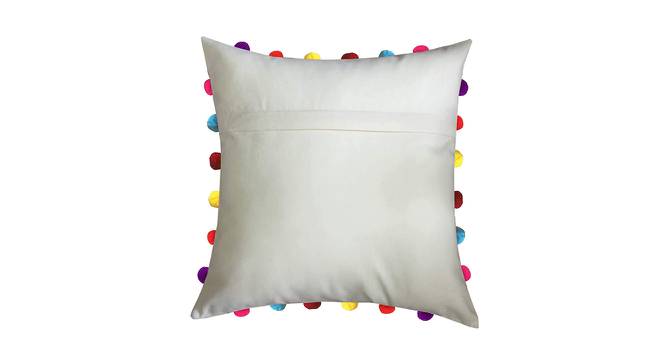 Emely White Modern 18x18 Inches Cotton Cushion Cover (White, 46 x 46 cm  (18" X 18") Cushion Size) by Urban Ladder - Front View Design 1 - 484296