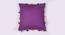 Maitland Purple Modern 20x20 Inches Cotton Cushion Cover (Purple, 51 x 51 cm  (20" X 20") Cushion Size) by Urban Ladder - Design 1 Side View - 484313
