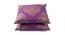 Otto Violet Abstract 16x16 Inches Cotton Cushion Cover- Set of 2 (41 x 41 cm  (16" X 16") Cushion Size, Violet) by Urban Ladder - Cross View Design 1 - 484349