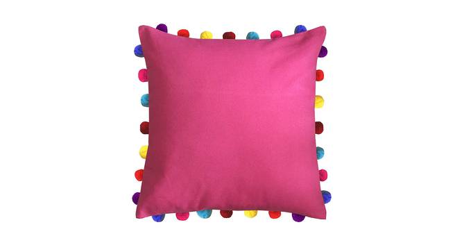 Xiomara Pink Modern 20x20 Inches Cotton Cushion Cover - Set of 5 (Pink, 51 x 51 cm  (20" X 20") Cushion Size) by Urban Ladder - Cross View Design 1 - 484374