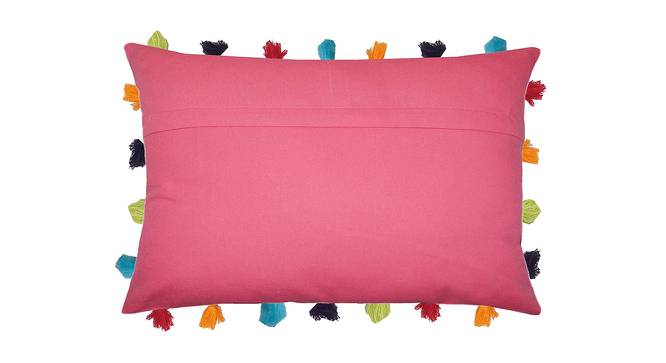 Charlie Pink Modern 14x20 Inches Cotton Cushion Cover (Pink, 36 x 51 cm  (14" X 20") Cushion Size) by Urban Ladder - Front View Design 1 - 484382