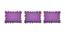 Esme Purple Modern 14x20 Inches Cotton Cushion Cover - Set of 3 (Purple, 36 x 51 cm  (14" X 20") Cushion Size) by Urban Ladder - Front View Design 1 - 484383