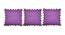 Bran Purple Modern 20x20 Inches Cotton Cushion Cover -Set of 3 (Purple, 51 x 51 cm  (20" X 20") Cushion Size) by Urban Ladder - Front View Design 1 - 484390