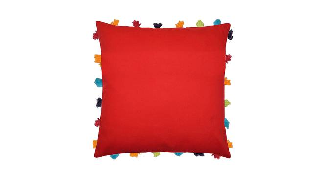 Dabney Red Modern 18x18 Inches Cotton Cushion Cover -Set of 5 (Red, 46 x 46 cm  (18" X 18") Cushion Size) by Urban Ladder - Cross View Design 1 - 484452