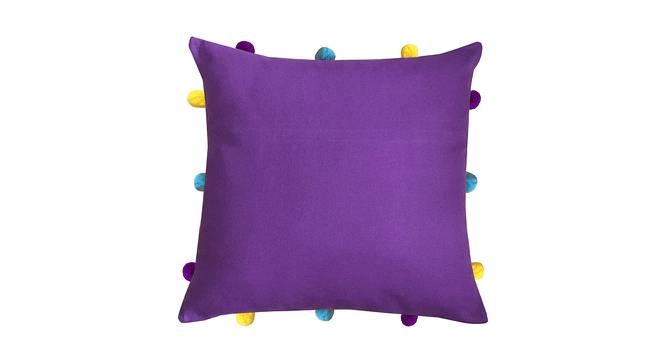 Treasure Purple Modern 12x12 Inches Cotton Cushion Cover -Set of 3 (Purple, 30 x 30 cm  (12" X 12") Cushion Size) by Urban Ladder - Cross View Design 1 - 484457