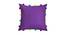 Margo Purple Modern 14x14 Inches Cotton Cushion Cover (Purple, 35 x 35 cm  (14" X 14") Cushion Size) by Urban Ladder - Cross View Design 1 - 484460