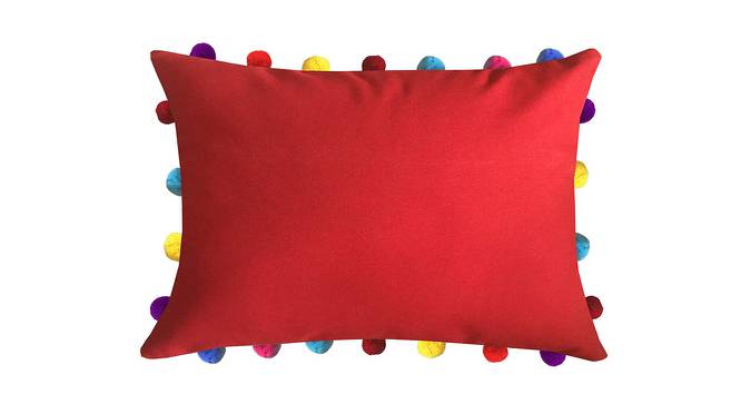 Ryann Red Modern 14x20 Inches Cotton Cushion Cover (Red, 36 x 51 cm  (14" X 20") Cushion Size) by Urban Ladder - Cross View Design 1 - 484461