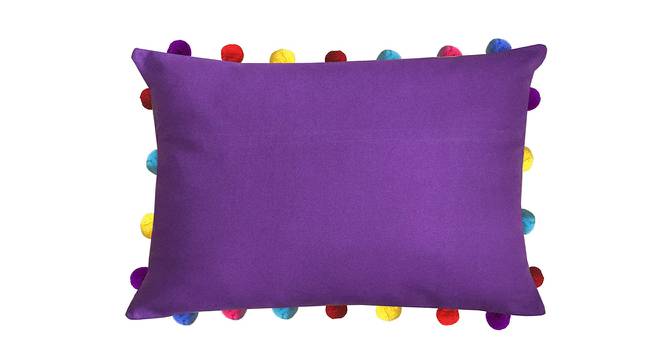 Thalia Purple Modern 14x20 Inches Cotton Cushion Cover - Set of 5 (Purple, 36 x 51 cm  (14" X 20") Cushion Size) by Urban Ladder - Cross View Design 1 - 484463