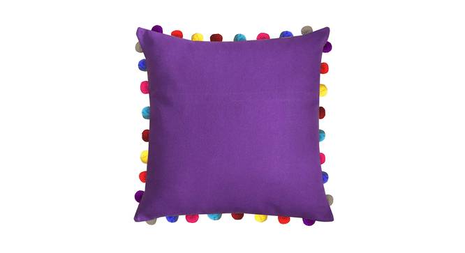 Jazmin Purple Modern 24x24 Inches Cotton Cushion Cover -Set of 3 (Purple, 61 x 61 cm  (24" X 24") Cushion Size) by Urban Ladder - Cross View Design 1 - 484469