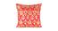 August Red Abstract 16x16 Inches Cotton Cushion Cover- Set of 2 (Red, 41 x 41 cm  (16" X 16") Cushion Size) by Urban Ladder - Front View Design 1 - 484476