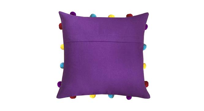 Margo Purple Modern 14x14 Inches Cotton Cushion Cover (Purple, 35 x 35 cm  (14" X 14") Cushion Size) by Urban Ladder - Front View Design 1 - 484488