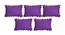Thalia Purple Modern 14x20 Inches Cotton Cushion Cover - Set of 5 (Purple, 36 x 51 cm  (14" X 20") Cushion Size) by Urban Ladder - Front View Design 1 - 484491