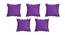 Isabela Purple Modern 14x14 Inches Cotton Cushion Cover - Set of 5 (Purple, 35 x 35 cm  (14" X 14") Cushion Size) by Urban Ladder - Front View Design 1 - 484493
