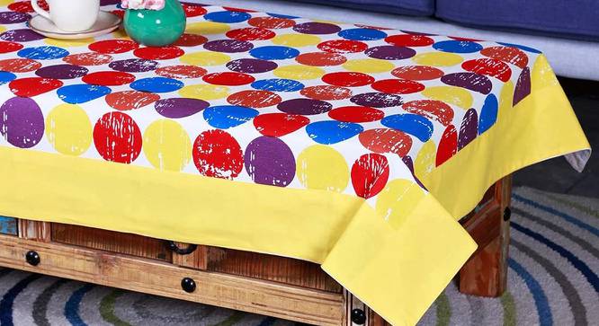 Amelie Multicolor Printed Cotton 36 x 60 Inches Table Cover (Multicolor, 91 x 152 cm (36" x 60") Size) by Urban Ladder - Cross View Design 1 - 484546