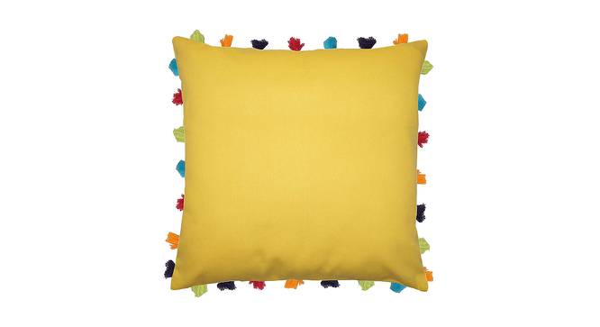 Fox Yellow Modern 20x20 Inches Cotton Cushion Cover - Set of 5 (Yellow, 51 x 51 cm  (20" X 20") Cushion Size) by Urban Ladder - Cross View Design 1 - 484555