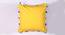 Phil Yellow Modern 24x24 Inches Cotton Cushion Cover (Yellow, 61 x 61 cm  (24" X 24") Cushion Size) by Urban Ladder - Front View Design 1 - 484582