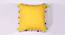 Phil Yellow Modern 24x24 Inches Cotton Cushion Cover (Yellow, 61 x 61 cm  (24" X 24") Cushion Size) by Urban Ladder - Design 1 Side View - 484603