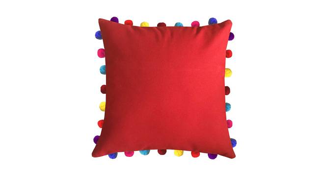 Cheyenne Red Modern 20x20 Inches Cotton Cushion Cover (Red, 51 x 51 cm  (20" X 20") Cushion Size) by Urban Ladder - Cross View Design 1 - 484659