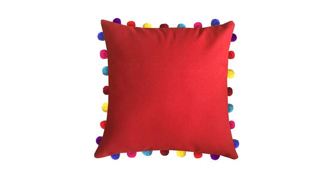 Aleena Red Modern 20x20 Inches Cotton Cushion Cover -Set of 3 (Red, 51 x 51 cm  (20" X 20") Cushion Size) by Urban Ladder - Cross View Design 1 - 484661