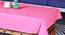 Ramona Pink Solid Cotton 36 x 60 Inches Table Cover (Pink, 91 x 152 cm (36" x 60") Size) by Urban Ladder - Cross View Design 1 - 484738