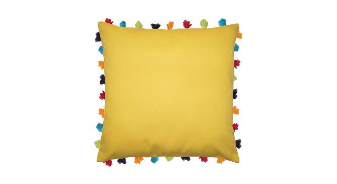 Aileen Yellow Modern 24x24Inches Cotton Cushion Cover - Set of 5 (Yellow, 61 x 61 cm  (24" X 24") Cushion Size) by Urban Ladder - Cross View Design 1 - 484743