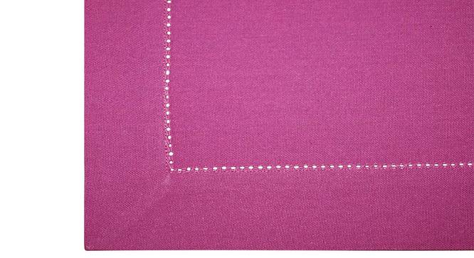 Livia Purple Solid Cotton 36 x 60 Inches Table Cover (Purple, 91 x 152 cm (36" x 60") Size) by Urban Ladder - Front View Design 1 - 484755