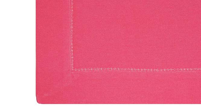 Ramona Pink Solid Cotton 36 x 60 Inches Table Cover (Pink, 91 x 152 cm (36" x 60") Size) by Urban Ladder - Front View Design 1 - 484756