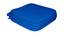Homer Cotton Blue Solid 15x15 Inches Polyfill Filled Chair Pad (Blue) by Urban Ladder - Front View Design 1 - 484768