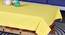 Novalee Yellow Solid Cotton 36 x 60 Inches Table Cover (Yellow, 91 x 152 cm (36" x 60") Size) by Urban Ladder - Cross View Design 1 - 484823