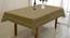 Linda Beige Modern Cotton 36 x 60 Inches Table Cover (Beige, 91 x 152 cm (36" x 60") Size) by Urban Ladder - Cross View Design 1 - 484827