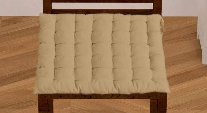 Stella Cotton Beige Solid 15x 32 Inches Polyfill Filled Chair Cushions (Beige) by Urban Ladder - Cross View Design 1 - 484830