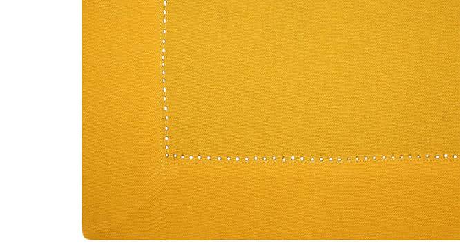 Novalee Yellow Solid Cotton 36 x 60 Inches Table Cover (Yellow, 91 x 152 cm (36" x 60") Size) by Urban Ladder - Front View Design 1 - 484845